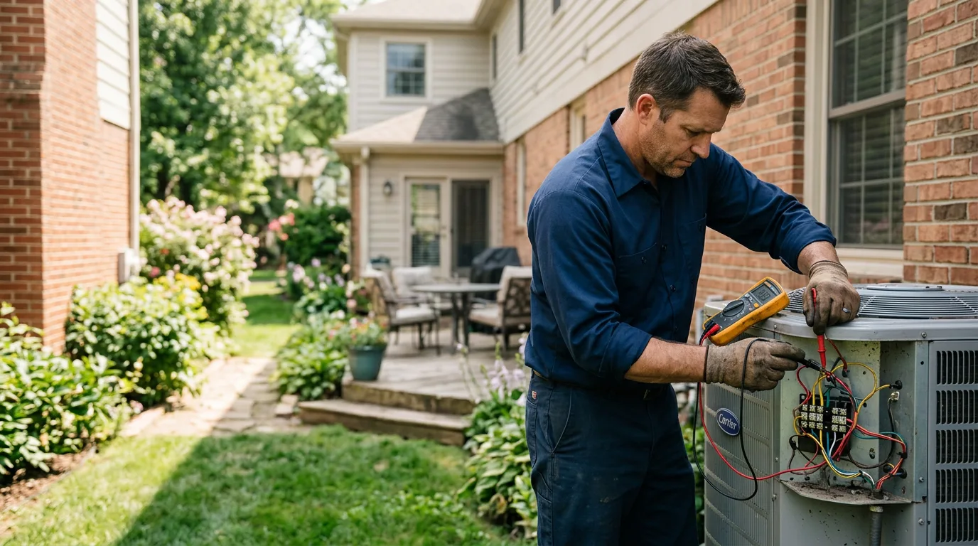 HVAC technician working near Goessel, KS